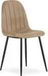 Leobert PADVA chair - velvet brown / black legs x 1