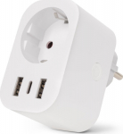 Entac WIFI Steckdosenadapter 1-times with 2x USB-A/1x USB-C
