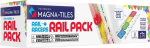 MAGNA-TILES Rail Racers Rail Pack magnetic building kit, 8 can