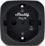 Shelly Plug M Gen3 4-pack Black - 4pcs of smart socket with consumption measurement (WiFi, Bluetooth, Matter)