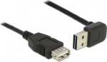 DELOCK USB Verl.A -> A St/Bu 1.00m 90&deg; sw Easy USB