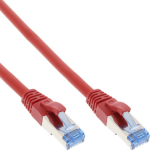 InLine Patch network cable Cat.6A, S/FTP (PiMf), 500MHz, czerwony, 3m (76803R)