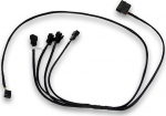 EK Water Blocks EK-Cable Y-Weiche f&uuml;r 4x 4-Pin-PWM-L&uuml;fter - 80 cm