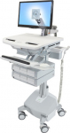 Ergotron Wagen - Open architecture - f&uuml;r LCD-Display / PC-equipment - medizinisch - Aluminium, galvanized steel, high-quality plastic - Grau, wei&szlig;, Polished Aluminum - screen size: bis zu 61 cm (bis zu 24 Zoll)