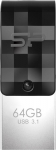 Silicon Power USB-Stick 64GB USB3.2 + Typ C C31 Black