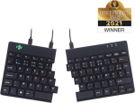 R-Go Tools BREAK ERGONOMIC KEYBOARD AZERTY, FR BLACK WIRED