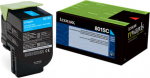 Lexmark RETURN PROGRAM TONER CARTRIDGE, 802SC CYAN 2K PGS F CX310410