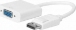 MicroConnect Displayport-VGA M-F, 15cm, White, V1.2, Active