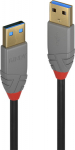 Lindy 1M Usb 3.2 Type A Cable, Anthra Line