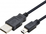 TB Kabel USB - Mini USB 1.8m. czarny