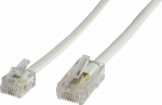 MicroConnect RJ11-RJ45 6M M/M White, 6P/4C-8P/4C
