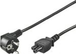 Wentronic Goobay NK 114 S-180 Power Cord CEE 7/7 (Type-F) to C5, 1.8 m, Black