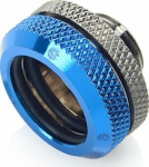 Bitspower Multi-Link Adapter Anschluss gerade G1/4 Zoll AG auf 16mm AD Hardtube - shiny black/blue