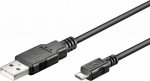 Kabel USB PremiumCord USB-A - microUSB 0.6 m Czarny (296010320961)