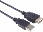 Kabel USB PremiumCord USB-A - USB-A 3 m Czarny (kupaa3bk)