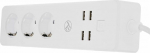 Tellur WiFi Power Strip, 3 Outlets, 4*USB 4A, 2200W, 10A, 1.8m