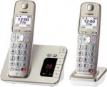 Panasonic KX-TGE262GN - DECT Phone - Cordless handset - Freisprecheinrichtung - 200 registrations - Caller identification - Champagne