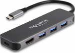 Delock Hub - 3 x USB 3.2 Gen 1 + 1 x USB-C (power supply)