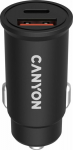 Loader Canyon Canyon, PD 30W/QC3.0 18W Pocket size car charger with 1-USB A+ 1-USB-C Input: DC12V-24V, Output: USBC: PD30W( 5V3A/9V3A/12V2.5A/15V2A/20V1.5A),USB-A:QC3.0 18W (5V3A