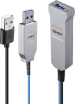 LINDY 30m Fibre Optic USB 3.0 Kabel