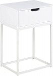 Bedside table MITRA white