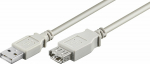 Wentronic Kabel USB Goobay USB-A - USB-A 5 m White (68717)
