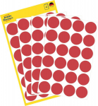 Adhesive label AVERY Zweckform Q18mm red 96pcs (3004)