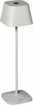 Lauavalgusti KONSTSMIDE Capri LED juhtmevaba, H-36cm, 2.2W, aku, 2700K/3000K, alusega USB laadimiskaabel, IP54 / valge alum