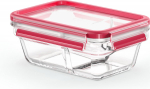 Emsa Clip&Close Glass Food Container 800 ml red