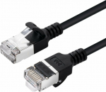 MicroConnect CAT6A U-FTP Slim, LSZH, 7.5m, Network Cable, Black