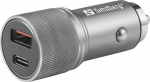 Sandberg Car Charger 1xQC3.0+1xUSB-C, 48W Car Charger