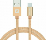 Kabel USB Swissten USB-A - micro-B 1.2 m Gold (71521204)