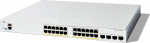 Cisco Catalyst 1300-24FP-4G - Switch - L3 - Administrerad - 24 x 10/100/1000 (PoE+) + 4 x Gigabit SFP - rackmonterbar - PoE+ (370 W)