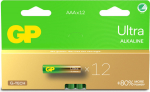 GP Batteries GP ULTRA ALKALINE AAA/LR03, Battery. 12-Pack