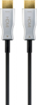 Wentronic 65568 - 30 m - HDMI Typ A (Standard) - HDMI Typ A (Standard) - 3D - 18 Gbit/s - Schwarz - Silber