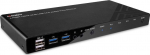 Lindy 4 Port HDMI 4K60, USB 3.0 &, Audio KVM Switch