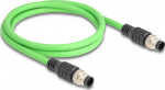 Delock Netzwerkkabel - 8-pole M12 (M) zu 8-pole M12 (M)