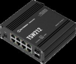 Teltonika Industrial managed switch with 8 x 10/100/1000BaseT(X) ports and 2 SFP ports, -40 to 75&deg;C