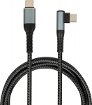 IBOX USB-C Cable 100W 2m Black 90-degree connector