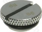 Bitspower Verschlussstopfen G1/4 Zoll AG - flach, Shiny silver