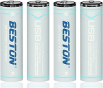 Hismart Rechargeable AA batteries with USB C, 1460mAh, Li-Ion, 4 pcs