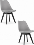 Leobert Krzesło MARK - szare / black legs x 2