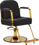 Activeshop Gabbiano Acri gold hairdressing chair - czarny