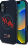 Case Red Bull HC Silicone ORBR20 Logo Red Lining do iPhone 16 MagSafe navy blue