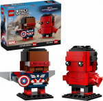 LEGO BrickHeadz Captain America and Red Hulk Figures (40668)