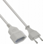Alcasa InLine&reg; Euro-Expansion, Euro plug or Euro plug, wei&szlig;, 1m