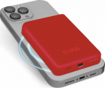 SBS TEBB5000MAG1CR bank Power Lithium Polymer (LiPo) 5000 mAh Wireless Charging Red