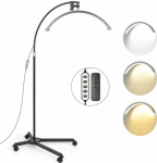 MichaelMarinelli Lampa LED Cosmetic Shadeless Moon for Nails Eyelashes Makeup 45W +Pilot / GX585R-PRO Czarny