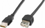 Cable USB Digitus USB-A - USB-A 3 m Czarny (AK-300200-030-S)