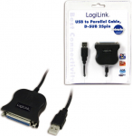 Logilink | USB 2.0 adapter to Paralel (LPT) DB25 , 1.8m | USB-A to LPT USB A male | DB25